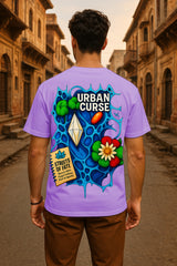 Urban Curse Oversized Graphic T-Shirt – Streetwear with Bold Art & Premium 240GSM Cotton Comfort