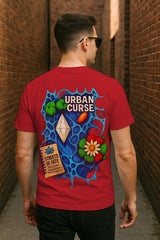 Regular Fit Urban Curse: “Streets of Fate” Graphic T-Shirt | 100% Cotton