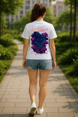 Rule Your Jungle Tiger Graphic T-Shirt for Women – Motivational “Claws Out, Vision Ahead” Streetwear Tee