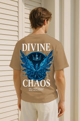Divine Chaos Oversized T-Shirt – Premium 240 GSM Terry Cotton Streetwear for Bold Style