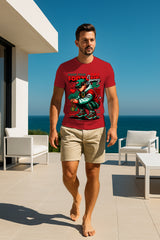 Regular Fit Chase Your Fortune Journey Graphic T-Shirt | Streetwear Hustle Tee, 100% Cotton