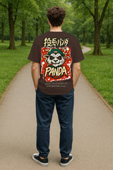 Streetwear Panda Oversized T-Shirt – Bold Graphic Hype Style | 240 GSM Cotton