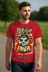 Japanese Urban Panda Graphic T-Shirt | Streetwear Anime Style, 100% Cotton Regular Fit
