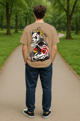 Samurai Panda Oversized Graphic T-Shirt – 240 GSM Heavyweight Streetwear Tee