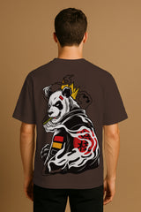 Samurai Panda Oversized Graphic T-Shirt – 240 GSM Heavyweight Streetwear Tee