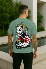 Panda King Back-Print Graphic T-Shirt | Japanese Streetwear, 100% Cotton Regular Fit