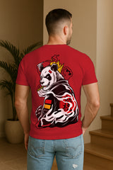 Panda King Back-Print Graphic T-Shirt | Japanese Streetwear, 100% Cotton Regular Fit