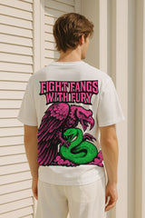 Killbeast Eagle vs Serpent Oversized Graphic T-Shirt – 240GSM Premium Streetwear Tee for Bold Style