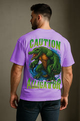 Alligator Graphic Oversized Streetwear Tee – Premium 240 GSM Cotton