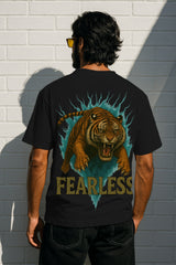 Fearless Tiger Heavyweight Oversized T-Shirt | 240 GSM Terry Cotton