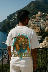 Fearless Tiger Heavyweight Oversized T-Shirt | 240 GSM Terry Cotton