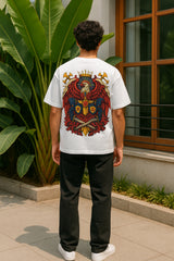 Crowned Eagle Graphic Oversized Streetwear T-Shirt – Premium 240 GSM Cotton